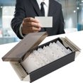 thumbnail image 4 of Business Card Box, Business Card Holder, Transparent Plastic Lid Convenient Large Capacity For Office Business, 4 of 8
