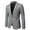 Gray, variant on Fesfesfes Blazer for Men's Fall And Winter Fashion Personality Solid Color Casual Suit Jacket On Sale