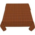 thumbnail image 5 of Square Tablecloth 60 x 60 Inch, Halloween Orange Gingham Square Tablecloths Spillproof Soil Resistant Table Cloth Kitchen Tablecover for Dining, Party, Buffet, Wedding, 5 of 8