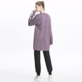 thumbnail image 3 of SWSMCLT Women's Sweatsuits Set 2 Piece Outfit Pant Suits Track Long Sleeve Fall Casual Chic Lounge Sweatshirt Purple 6-8, 3 of 5