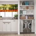thumbnail image 3 of LALILO Kitchen Curtain Valance Beautiful Quiet Park Bright Rod Pocket Window Curtain 52"x 18" Set of 2, 3 of 7