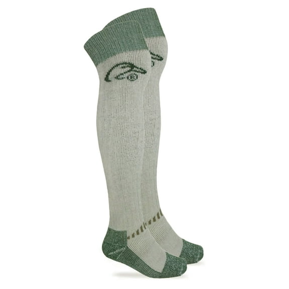 Ducks Unlimited Mens Socks, Wader Merino Wool Heavyweight Tall Extra Long Over the Knee Socks, 1 Pair