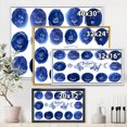 thumbnail image 4 of Designart 'Collection of Astrology Signs On Blue Circles' Modern Framed Canvas Wall Art Print, 4 of 5
