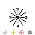 thumbnail image 2 of Large Number Mirrored Sticker Clock DIY Mirrored Wallpaper DIY Acrylic Acrylic Wall Mirror Decals Removable Home Decoration Wallpaper, 2 of 6