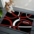 thumbnail image 4 of Bathroom Rugs 2x3 Ft, Red Geometric Non Slip Area Rugs for Kitchen Bedroom Entryway, Vintage Abstract Stripes Aesthetic Art Washable Carpet Runner Rug Floor Mats for Bedroom Home Decor, 4 of 9
