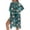 Green-Monstera Palm Leaf, variant on SCRAWLGOD Starry Night Jellyfish Print Swimsuit Cover Up Loose Flowy Swimsuit Coverup Long Breathable Summer Beach Cover Up for Women