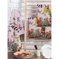 thumbnail image 2 of Spring Easter Bunny Kitchen Dish Towels for Drying Dishes Set of 4, Pink Wooden Red Floral Easter Eggs Waffle Weave Microfiber Hand Tea Bathroom Towels Quick Dry & Absorbent Towel 15.7x23.6, 2 of 7