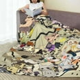 thumbnail image 5 of Blanket Cute Character All Season Warm Fuzzy Plush Throw Blankets Soft Flannel Blankets for Couch Chair Bed Travel Home Decor 80"X60", 5 of 8