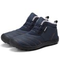 thumbnail image 4 of Botas de nieve para hombre Botas de invierno cortas impermeables antideslizantes Zapatos cálidos de algodón con cordones, 4 of 7