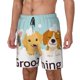 thumbnail image 1 of Fotbe Cute Dog In Bathtub1 Traje de Baño para Hombre – Shorts de Natación de Secado Rápido con Forro y Bolsillos-Small, 1 of 6