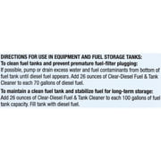 (2 pack) Clear-Diesel Fuel and Tank Cleaner - Disperses Contaminants and Protects Against Corrosion