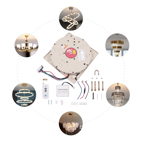2-in-1 Control Chandelier Lifter, Electric Motor Villas Pendant Lamps Lifter, Chandelier Hoist Lifter System