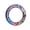 Titanium Colorful Ring, variant on EDC Titanium Alloy Colorful+ Leather Keychain Portable Key Ring Pendant Set Tool-Titanium Colorful Ring
