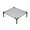 A002- Gray, variant on Elevated Dog Bed for Medium Dogs Cooling Breathable Mesh Raised Pet Cot with Sturdy Metal Frame for Indoor Outdoor Use 36 X 30 Inch Black