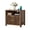 Walnut, variant on Eluknt 23" Modern Fluted Nightstand Set of 2 with Charging Station, 2 Drawer Bedside Table with Open Shelf, Curved Corner Storage End Table for Bedroom, Natural Oak
