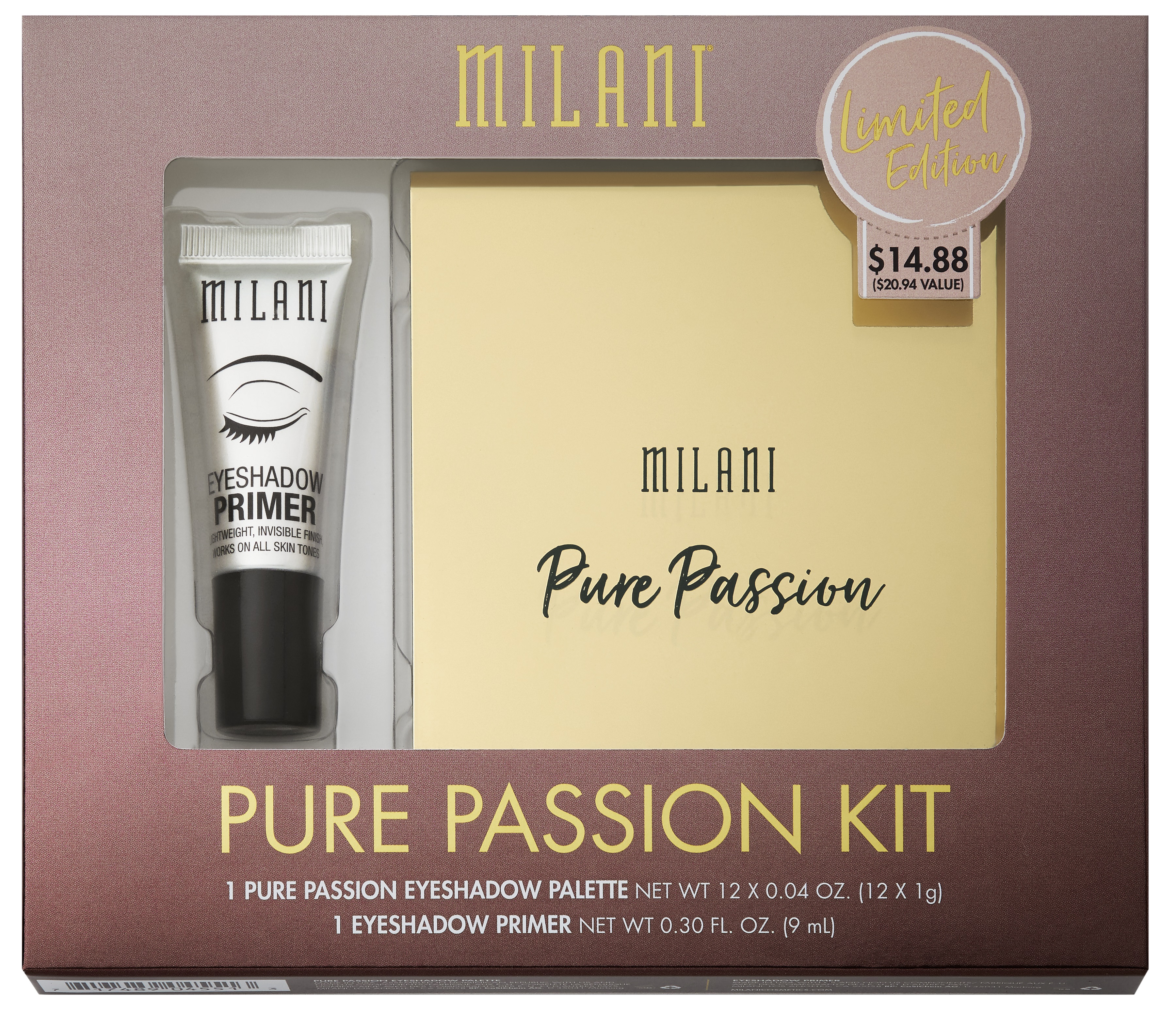 MILANI MILANI Pure Passion Eyeshadow Palette + Bonus Eyeshadow Primer