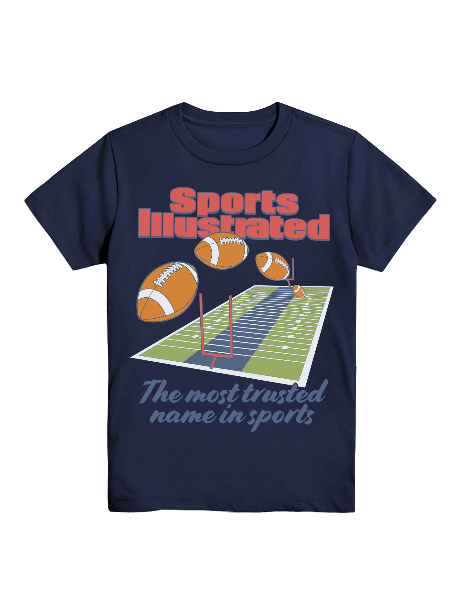 Sports Illustrated Boys' & Big Boys' Graphic Tee with Short Sleeves, Sizes 4-18