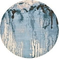 thumbnail image 2 of Unique Loom Tapis Rond Abstrait Moderne de la Collection Estrella, 8 Pieds, Bleu Clair/beige, 2 of 5