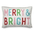thumbnail image 2 of Creative Products Merry & Bright 14x20 Spun Poly Pillow, 2 of 3