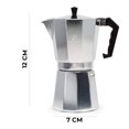 thumbnail image 2 of Cafetera Italiana Manual Plateada 300ml Resistente, 2 of 8