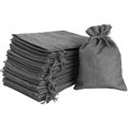 thumbnail image 1 of 25 Pcs Burlap Bags with Drawstring 5 x 7 Inch - Natural Linen Gift Bags Jewelry Sacks Strong Small Jute Bag for Festivals, DIY Craft, Present, Party Favor, Snacks,?Jewelry and Anniversaries, 1 of 7