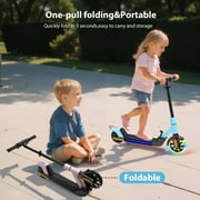Electric Scooters for Kids Age 6-14 150W Motor LED Display 3-Speed Blue
