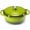 Green, variant on CONCETTA 6 Quart Enamel Cast Iron Dutch Oven with Moisture-Sealing Lid for Bread Baking Braising & Slow Cooking, Dual Handles, Oven Safe, Beige