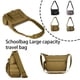 thumbnail image 3 of Jumpingount Bolso cruzado de PVC portátil con múltiples bolsillos, correa ajustable, resistente al agua, elegante, para acampar, senderismo, Bolsas de mensajero y de hombro, 3 of 6