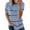 Light blue, variant on Herrnalise Women's Classic-Fit 100% Cotton Short-Sleeve V-Neck T-Shirt