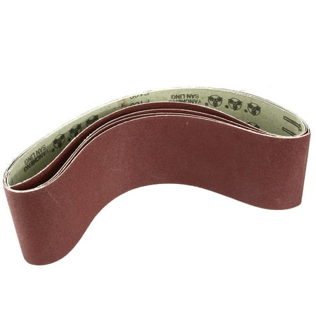 

Uxcell 4 x 36 100 Grit Lapped Joint Aluminum Oxide Sanding Belts 4 Pack