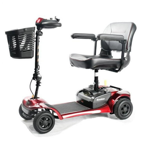 Merits Roadster 4 S741 4 Wheel Travel Mobility Scooter - Red