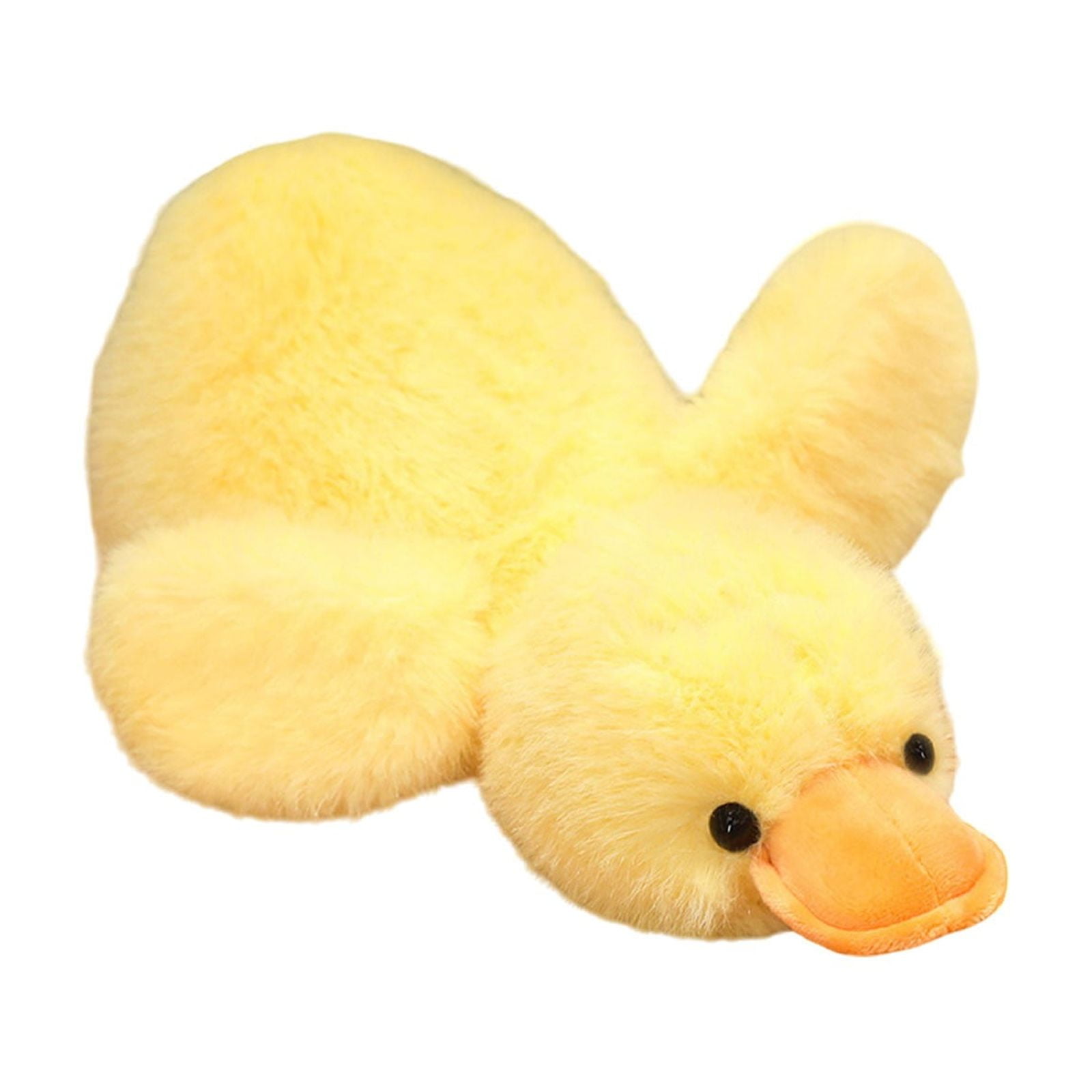 Jumbo Huggable Duck Pillow (50cm) - Anxiety Relief Stuffed Animal with Weighted Pellets, Machine-Washable Plush for Adults & Kids, Midnight Black Cuddle Companion
