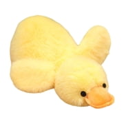 bxhwj Cute White Duck Plush Toy - Large Hugging Pillow for Kids Adults, Soft Stuffed Animal for Sleeping Soothing Gift, 19.6in Fluffy Dolly for Birthday Decor