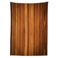 thumbnail image 3 of Ambesonne Rustic Tablecloth Rectangular Table Cover, Wooden Planks Image, 60"x90", Pale Caramel and Orange, 3 of 4
