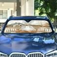 thumbnail image 4 of Yayeee Car Windshield Sun Shade Universal Fit Front Visor Protector, Cute Halloween Pumpkins, 4 of 8