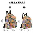 thumbnail image 2 of FORMRS Mini Backpack Purse for Women Quilted Travel Daypack Casual Shoulder Bag, Purple Cityscape Painting, 2 of 7