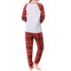 thumbnail image 1 of Qarigey Pijamas familiares Navidad Vacaciones Impreso Plaid Ropa de dormir Manga larga Cuello Loungewear Pijama MUJER L, 1 of 6