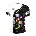 thumbnail image 3 of Rggeeun Men'S Tee Color Block & Billiards Print Short Sleeve Crew Neck Lightweight Knit Soft Fabric For Evening Party Versatile Tops,Other,L, 3 of 4
