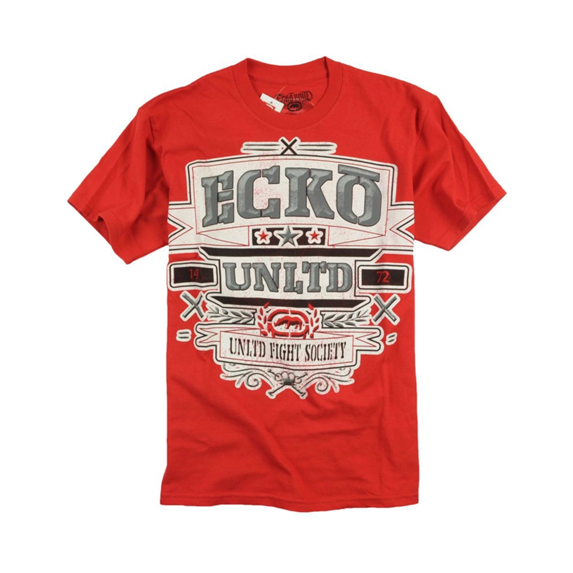 Ecko Unltd. Camiseta grafica Full Contact S s para hombre roja mediana Ecko Unltd. Camiseta grafica Bodega Aurrera en linea