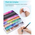 thumbnail image 3 of Marcadores Plumones Punta Pincel Doble Punta Iforu 120 Colores, 3 of 4