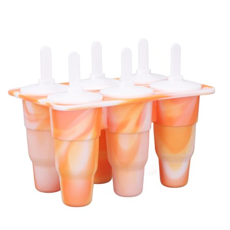 

Mgaxyff Ice Pop Mold Ice Pop Mold Collapsible Silicone 6 Grids Reusable With Drip Guards For Homemade Ice Cream Homemade Supplies