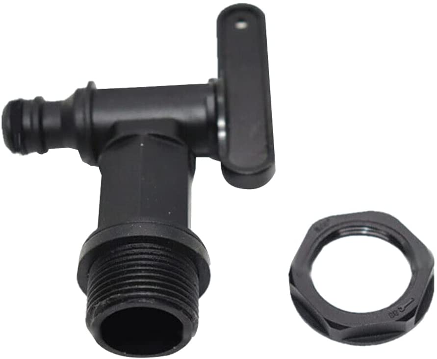 PHANY 1000l plastic tank tap, IBC water storage box adapter, garden