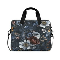 16" Laptop Tote Bag Laptop Sleeve Case Computer Briefcase for Work & Travel Blue Peonies