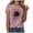 Pink, variant on Patriotic American Flag Sunflower Graphic Tee for Women 4th of July USA Star Stripe Top (Sky Blue, S)