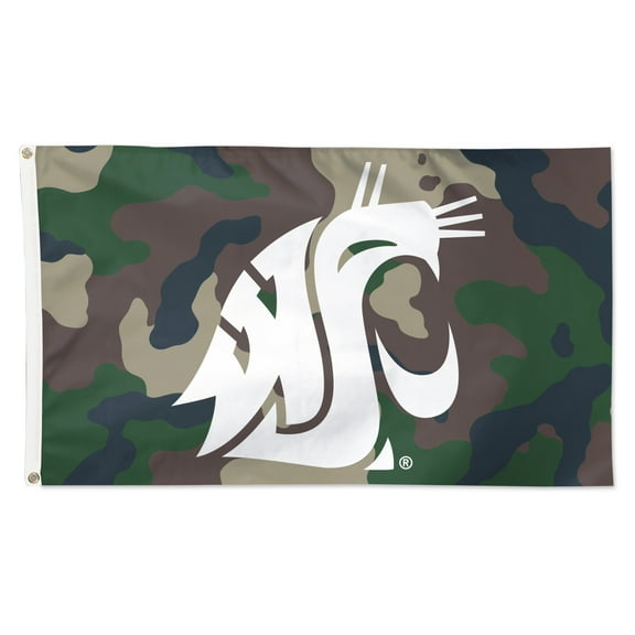 NCAA Washington State Camo 3' x 5' Deluxe Flag