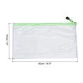 thumbnail image 2 of Uxcell A3 Zip File Pouch Document Folders Mesh Zipper Bags, Green 12 Pack, 2 of 5