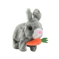 thumbnail image 2 of figatia Electronic Interactive Walking Pet Toy, Adorable Toys, Stuffed Animals for gray, 2 of 9