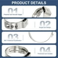 thumbnail image 3 of PEX Crimp Rings Single Ear Hose Clamps Stainless Steel Cinch Crimp Ring Pinch Clamps for Pex Tubing Pipe Fitting 3/4 Inch, 3 of 7
