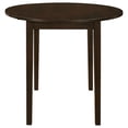 thumbnail image 3 of Bucknell 3-piece Round Drop Leaf Dining Table Set Cappuccino, 3 of 16