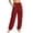 Wine, variant on Women's Plus Size High Waist Cargo Pants Loose Lightweight Casual Drawstring Workout Yoga Athletic Joggers with Pockets